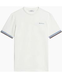 Ben Sherman - Textured Tipped Short Sleeve T-Shirt - Lyst