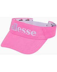 Ellesse - Netti Lettering Logo Pre-Curved Visor - Lyst