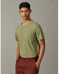 aubi - Aldam Cotton Linen T-Shirt - Lyst
