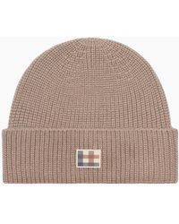 Aquascutum - Active Label Beanie Hat - Lyst
