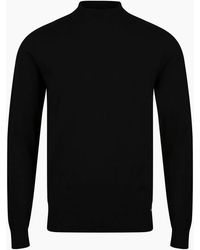Luke 1977 - Jenson 1000 Rib Neck Knitted Jumper - Lyst