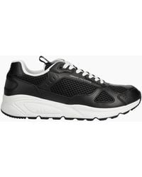 ARMANI EXCHANGE - Eco Leather/Mesh Trainer - Lyst