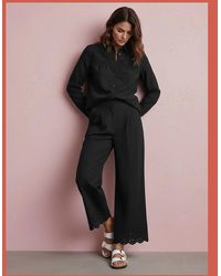 Nooki Design - Sirena Embroidered Cutwork Trouser - Lyst