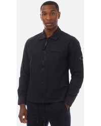 C.P. Company - Organic Gabardine Full Zip Overshirt - Lyst