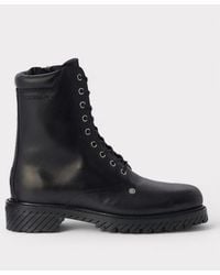 Off-White c/o Virgil Abloh - Diag Lace-Up Combat Boot - Lyst