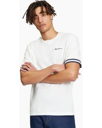 Ben Sherman - Pique Tipped Short Sleeve T-Shirt - Lyst