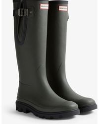 HUNTER - Downpour Adjustable Boot Rubber Dark/ Wellington Boots - Lyst