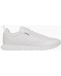 BOSS - Icelin_Runn Mixed Material Sneaker Trainers - Lyst