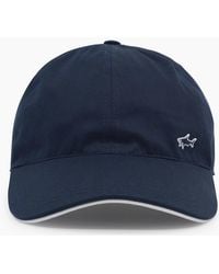 Paul & Shark - Shark Badge Light Cotton Baseball Cap - Lyst