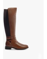 Hush Puppies - Vanessa Leather Tall Boots Tan - Lyst
