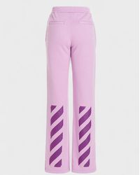 Off-White c/o Virgil Abloh - Diag Tapered Sweatpant Lilac - Lyst