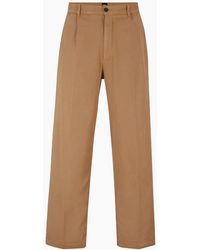 BOSS - Kaiden Solid Patterned Straight Chinos - Lyst