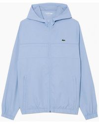 Lacoste - Light Zipped Hooded Tracksuit Jacket - Lyst