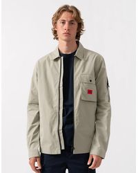 BOSS - Hugo Emmond Zip Overshirt - Lyst