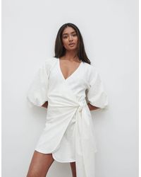 Pretty Lavish - Tamara Wrap Mini Dress - Lyst
