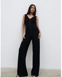Pretty Lavish - Bridget Crochet Knit Trousers - Lyst