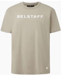 Belstaff - Logo T-Shirt Dark Sand - Lyst