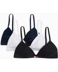 Tommy Hilfiger - 3-Pack Heritage Logo Triangle Bras - Lyst
