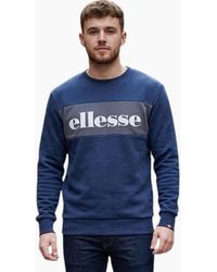 Ellesse - Sweatshirts Crew Neck Long Sleeve Heavy Warm Pullover Winter Jumper - Lyst