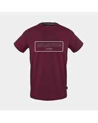 Aquascutum - Printed Logo Crew Neck Short Sleeve Jersey T-Shirt - Lyst