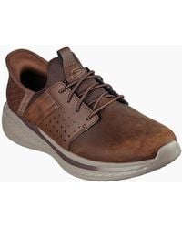 Skechers - Slade Zachary Textile Dark Wide Fit Lace-Up Shoes - Lyst
