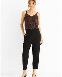 Gini London - Ankle Grazer Cigarette Tailored Trousers - Lyst
