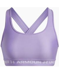 Under Armour - Crossbodyack Medium Impact Sports Bra - Lyst