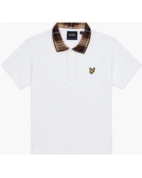 Lyle & Scott - Lyle & Scott Tartan Collar Polo Shirt - Lyst