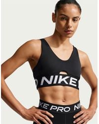 Nike - Indy Scoop Neck Sports Bra - Lyst
