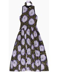 Ro&zo - Iris Lilac Scarf Detail Chiffon Dress - Lyst