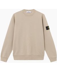 Stone Island - S0051 Compass Sweatshirt Sage - Lyst