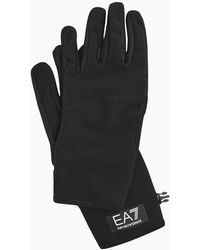 EA7 - Technical Fabric Nylon Gloves - Lyst