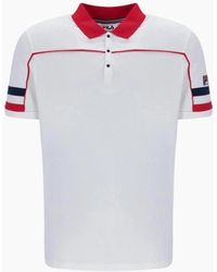 Fila - Polo Shirt Grand Piping Polo Short Sleeve Cotton Summer Polo - Lyst