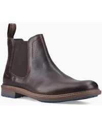 Hush Puppies - Justin Leather Chocolate Boots - Lyst