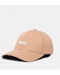 BOSS - Boss Zed Cotton-Twill Six-Panel Cap With Embroidered Logo Nos - Lyst