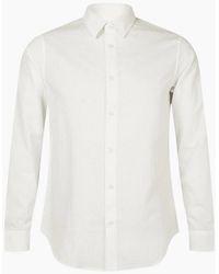 ARMANI EXCHANGE - Seersucker Textured Long Sleeve Shirt - Lyst