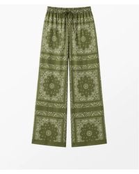 Ro&zo - Petite Bandana-Print Trousers - Lyst