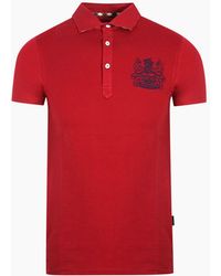 Aquascutum - Aldis Crest Chest Logo Polo Shirt - Lyst