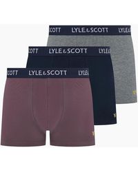 Lyle & Scott - Barclay Plain Design Boxer Briefs - Lyst