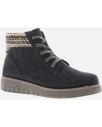 Marco Tozzi - Boots Ankle Maizie Lace Up Dk Uk Size - Lyst