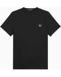 Fred Perry - T Shirt Ringer Crew Neck Short Sleeve Summer Tee - Lyst