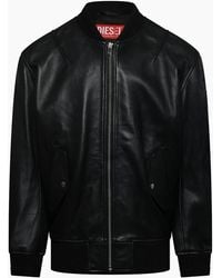 DIESEL - L Pritts New Leather Jacket - Lyst