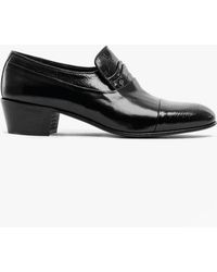 Club Cubano - Valencia Soft Leather Reptile Cuban Heel Shoes - Lyst