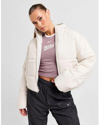 Nike - Classic Hooded Puffer Jacket Cream - Lyst