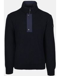 Paul & Shark - Moon Badge 1/4 Zip Sweater - Lyst