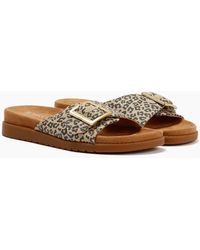 TOMS - Marin Slide Leopard Sandals - Lyst