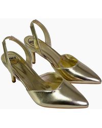 XY London - Ladies Imogen Metallic Sling Back Court Shoes - Lyst