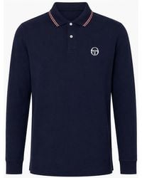 Sergio Tacchini - Long Sleeve 020 Polo Shirt Maritime/Light Mahogany - Lyst
