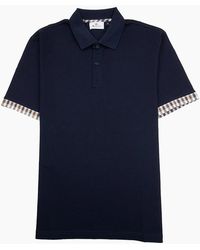 Aquascutum - Supima Club Check Sleeves Polo - Lyst