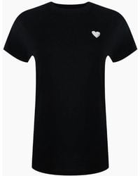 Love Moschino - Small Heart Logo T-Shirt - Lyst